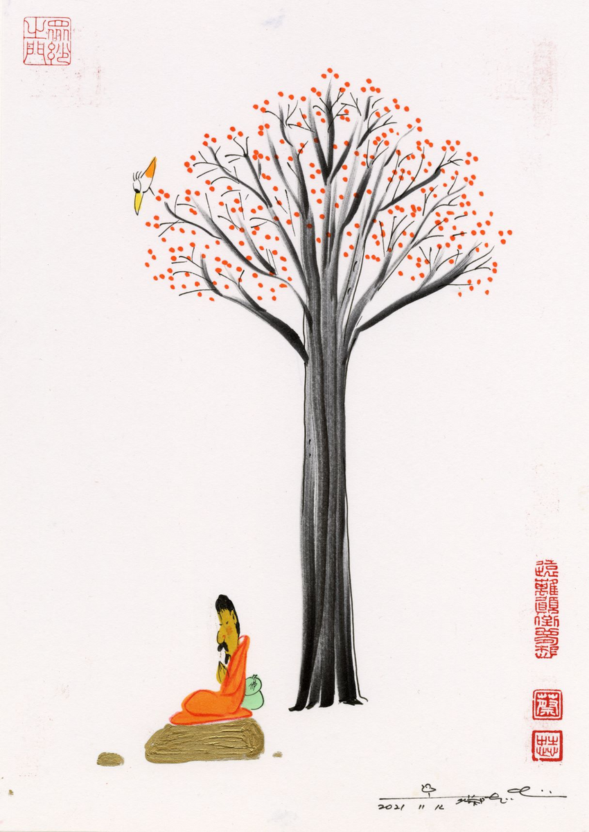 No.34110418 4号色紙額 猪瀬踏花 「飛鳥佛」 No.34110418 4号色紙額 No.34110418 4号色紙額 猪瀬踏花 「飛鳥佛」 No.34110418 4号色紙額