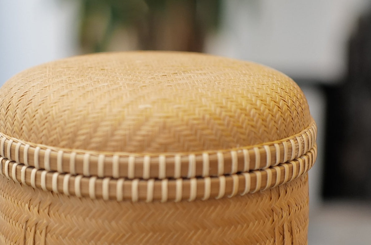 Bamboo Hand-woven Box Small 竹编小号帽盒– Sunzen Art Gallery