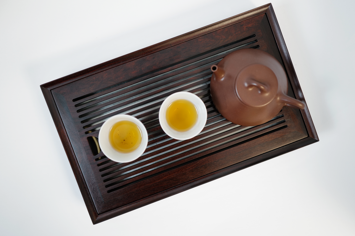 Blood Sandalwood Ming-style Tea Tray 【血檀明式茶盘】 – Sunzen Art