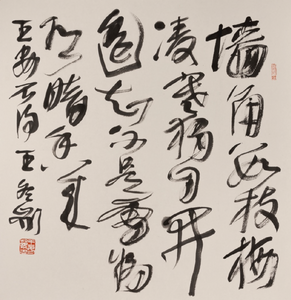 王安石 “梅花” 草書 The Poem “Plum Blossoms” by Wang Anshi in Cursive Script | 王冬龄 Wang Dongling