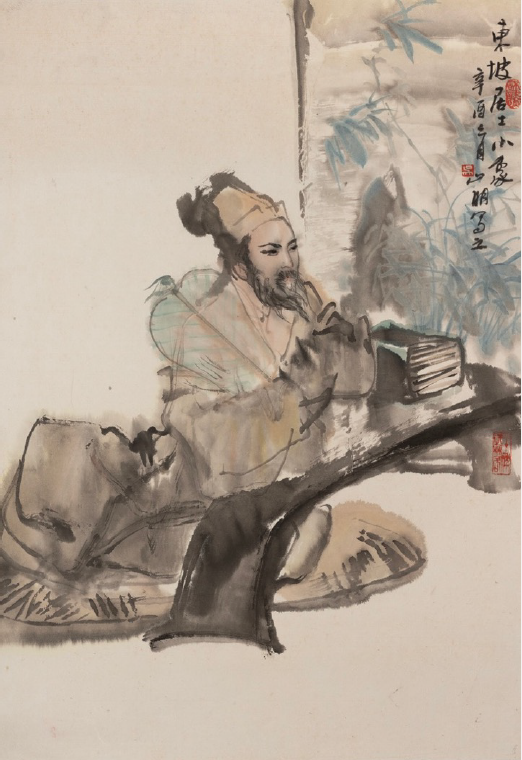 東坡居士小像 A Small Portrait of Su Dongpo | 吴山明 Wu Shanming
