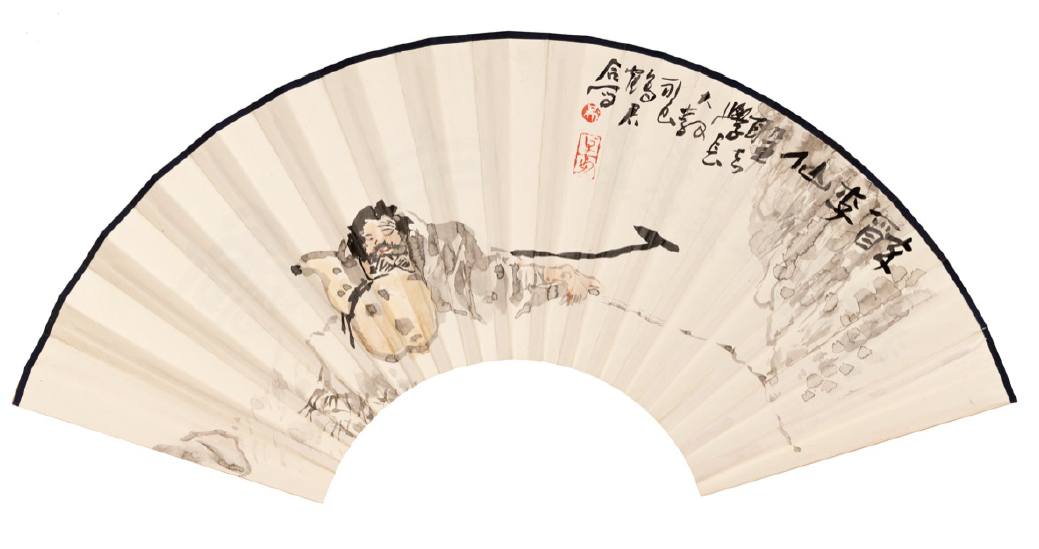 卓鶴君、吴永良、劉江扇面   Fan Painting by Zhuo Hejun, Wu Yongliang and Liu Jiang